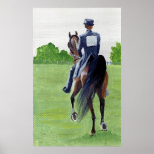 Besegra porträtt för den vägamerikanSaddlebred Poster