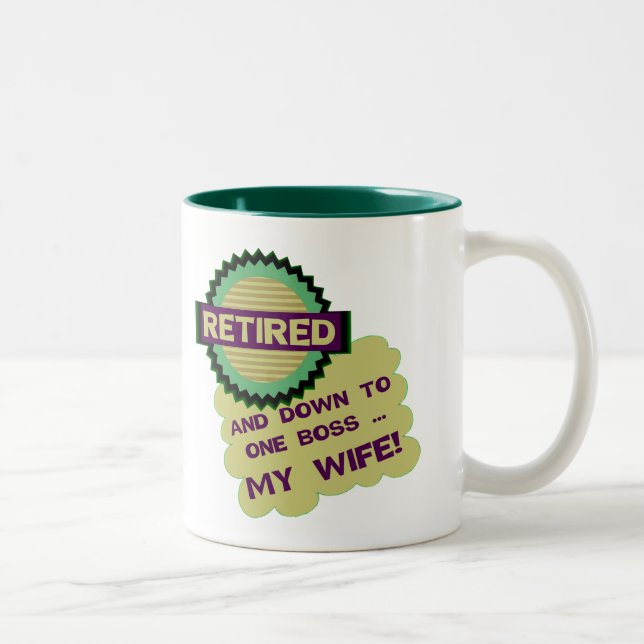 Besegra till en chef Två-Tonad mugg (Höger)