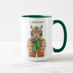 Besegra Vesttigern som   tillfogar ditt namn Mugg