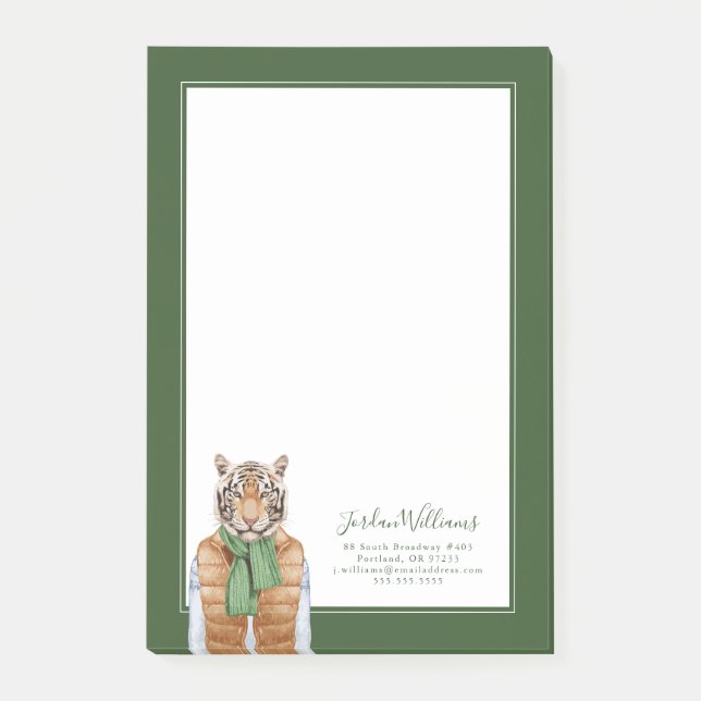 Besegra Vesttigern som | tillfogar ditt namn Post-it Block (Framsida)