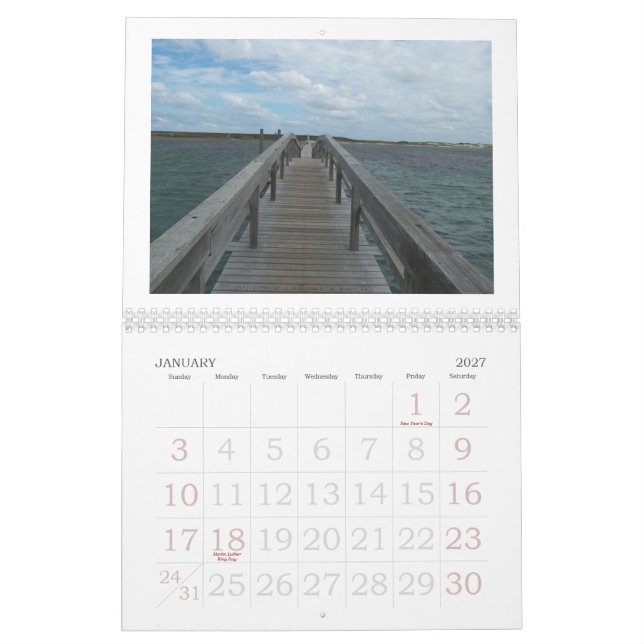 Besegra vid havet, udduddtorsk kalender (Jan 2027)