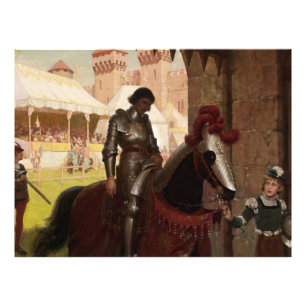 “Besegrad” av Edmund Blair Leighton Fototryck