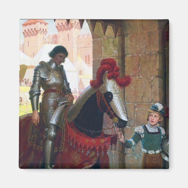 Besegrad, av Edmund Blair Leighton Magnet (Framsidan)