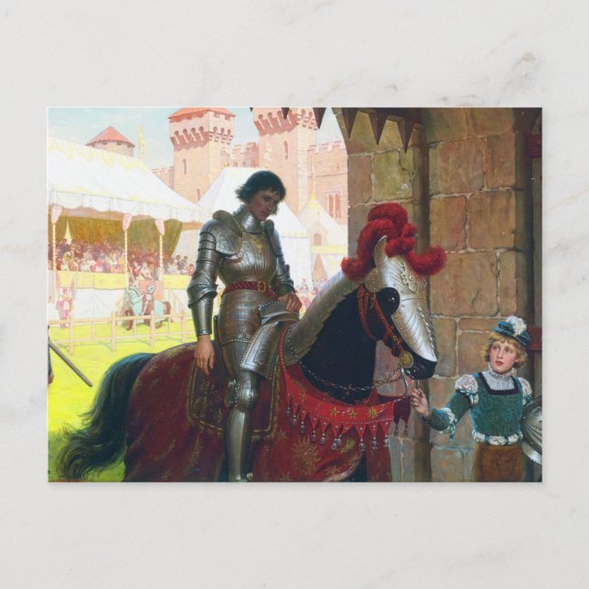 Besegrad, av Edmund Blair Leighton Vykort (Framsida)