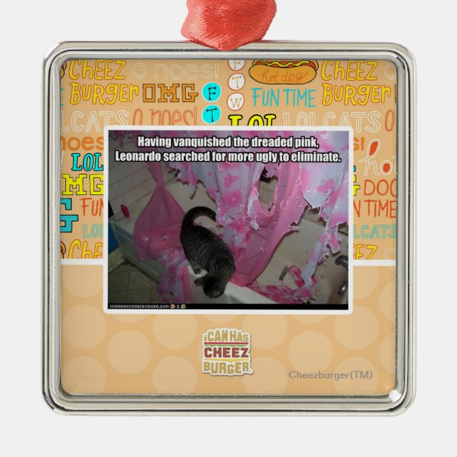 Besegrade de fruktade rosorna julgransprydnad metall (Framsidan)