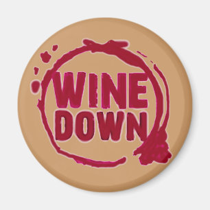 "BESEGRAR VIN"….,VINFLÄCKDESIGN MAGNET