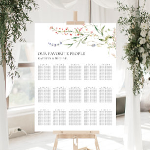 Besittning av Wildblomsterminimalister Bröllop 15 Poster