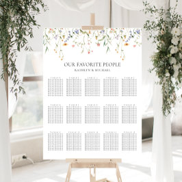 Besittning av Wildblomsterminimalister Bröllop 15  Poster