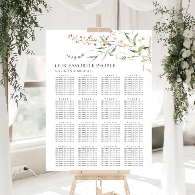 Besittning av Wildblomsterminimalister Bröllop 16  Poster (Skapare uppladdad)