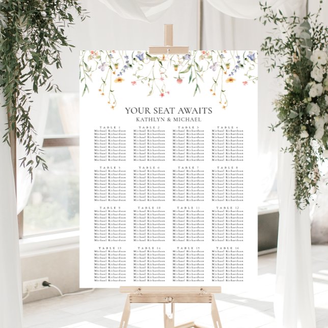 Besittning av Wildblomsterminimalister Bröllop 16  Poster (Skapare uppladdad)