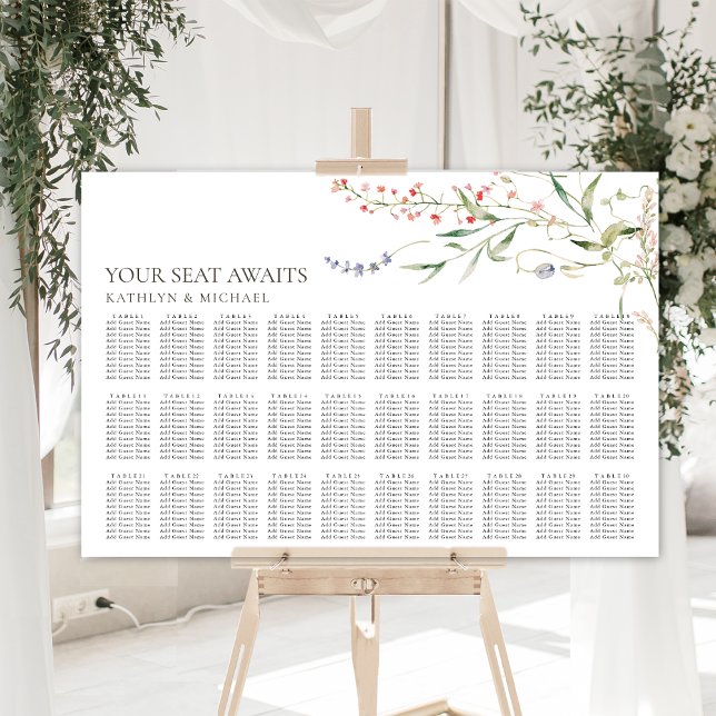 Besittning av Wildblomsterminimalister Bröllop 30  Poster (Skapare uppladdad)