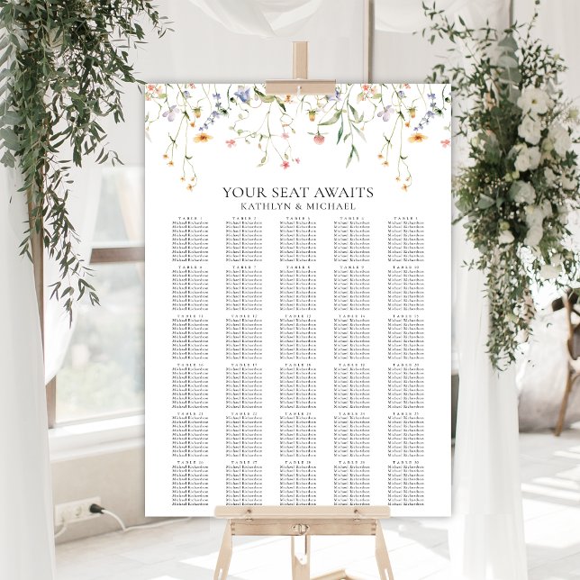 Besittning av Wildblomsterminimalister Bröllop 30  Poster (Skapare uppladdad)