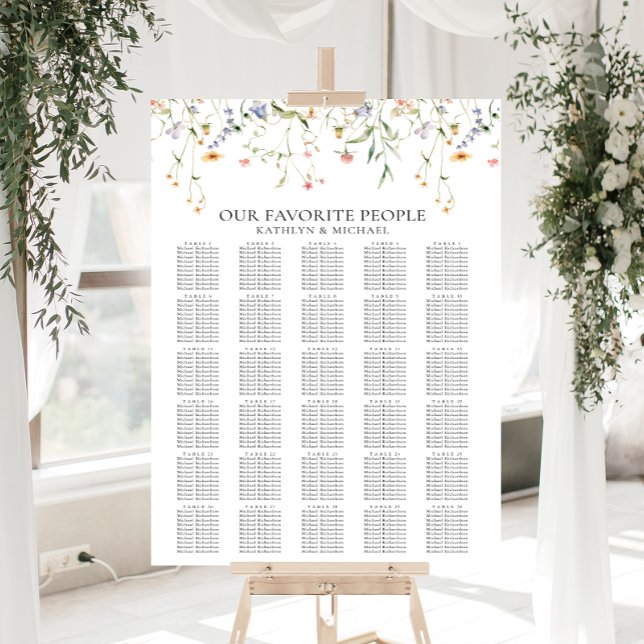 Besittning av Wildblomsterminimalister Bröllop 30  Poster (Skapare uppladdad)
