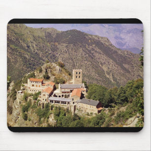 Beskåda av abbeyen av St Martin du Canigou Musmatta