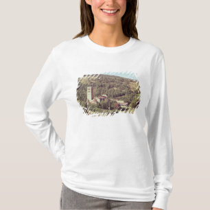 Beskåda av abbeyen och det kyrkliga torn t-shirt