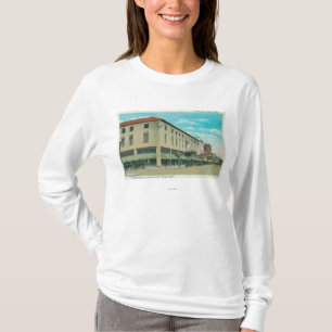 Beskåda av affärskvarter på den Idaho gatan T-shirt