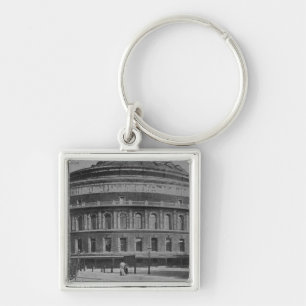 Beskåda av Alberten Hall, c.1900 Fyrkantig Silverfärgad Nyckelring