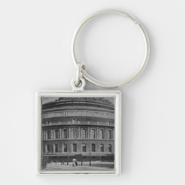 Beskåda av Alberten Hall, c.1900 Fyrkantig Silverfärgad Nyckelring (Framsidan)