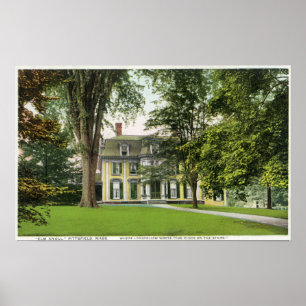 Beskåda av almrund kulle, Longfellow bodde här Poster
