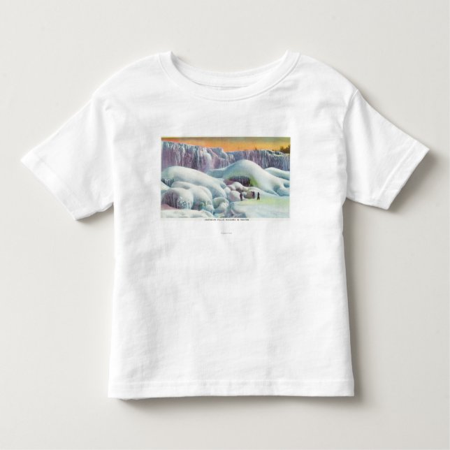 Beskåda av amerikannedgångar i vinter t shirt (Framsida)