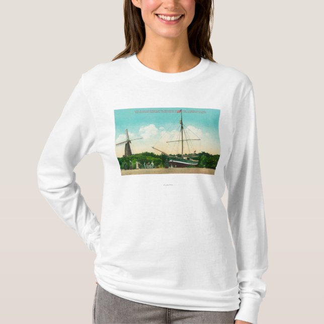 Beskåda av Amundsens arktiska Sloop Tee (Framsida)