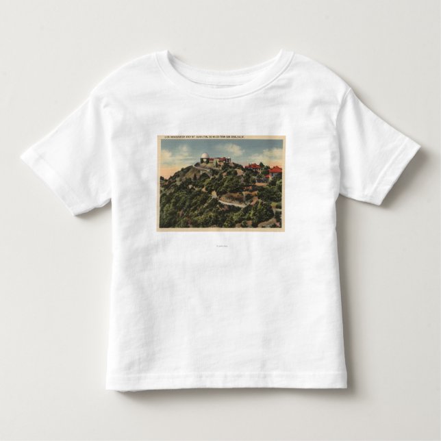 Beskåda av aningobservatorium på Mt. Hamilton T-shirt (Framsida)
