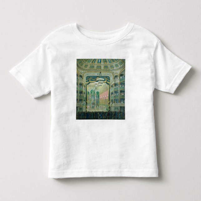 Beskåda av arrangera av den Paris operan T-shirt (Framsida)