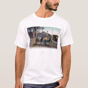 Beskåda av åsnor som bär WaterBisbee, AZ Tee Shirt