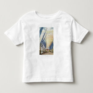 Beskåda av avenyn av flaggor, världens mässa 19 t-shirt