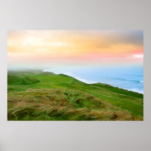 beskåda av Ballybunionen anknyter golfbanan Poster