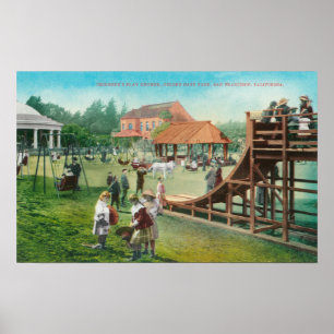 Beskåda av barns lekplats poster