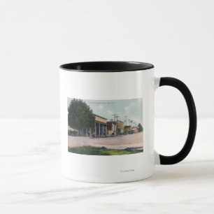 Beskåda av beklär gatan mugg