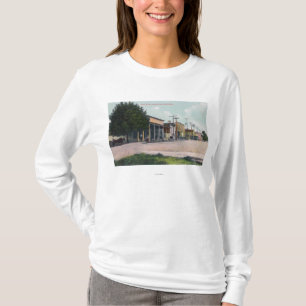 Beskåda av beklär gatan t-shirt