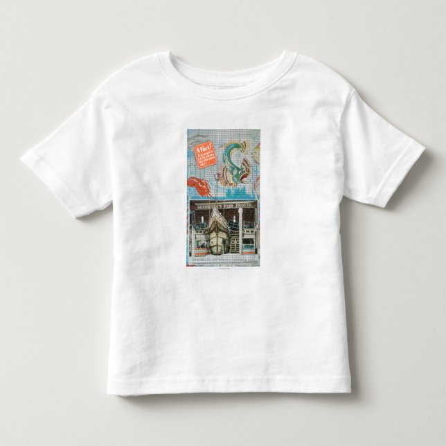 Beskåda av Bernsteins fiskGrotto med fisken Tee Shirt (Framsida)