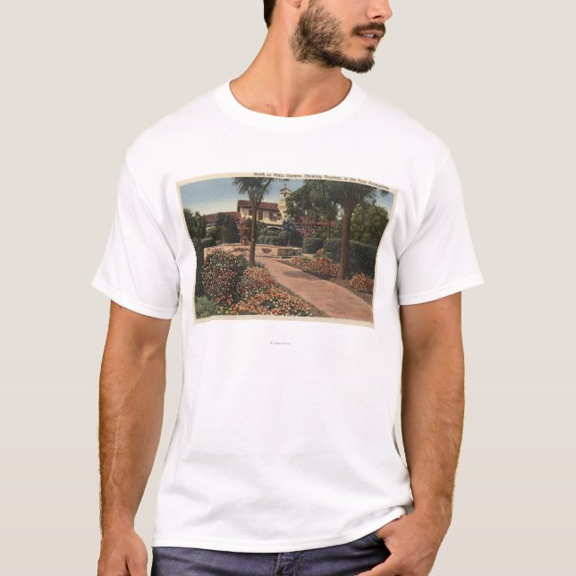Beskåda av beskickningen, uteplatsträdgårdar t-shirt (Framsida)