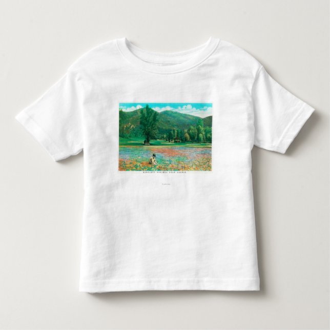 Beskåda av blommarfält tee shirt (Framsida)