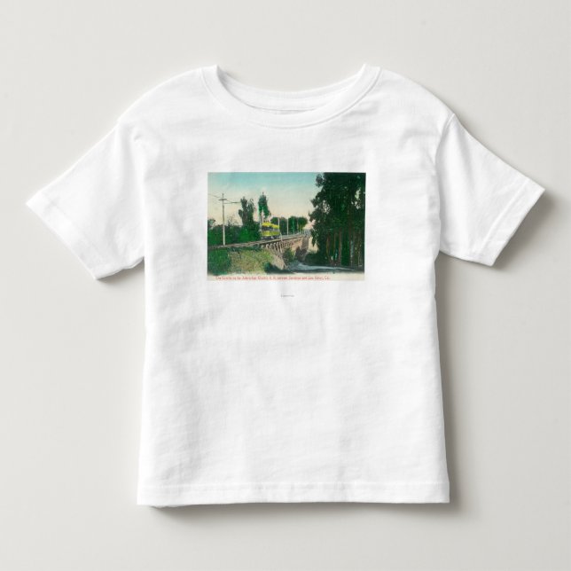 Beskåda av bocken på den Interurban järnvägen T-shirt (Framsida)