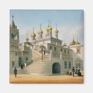 Beskåda av Boyarslotten i Moscowen Kremlin Magnet