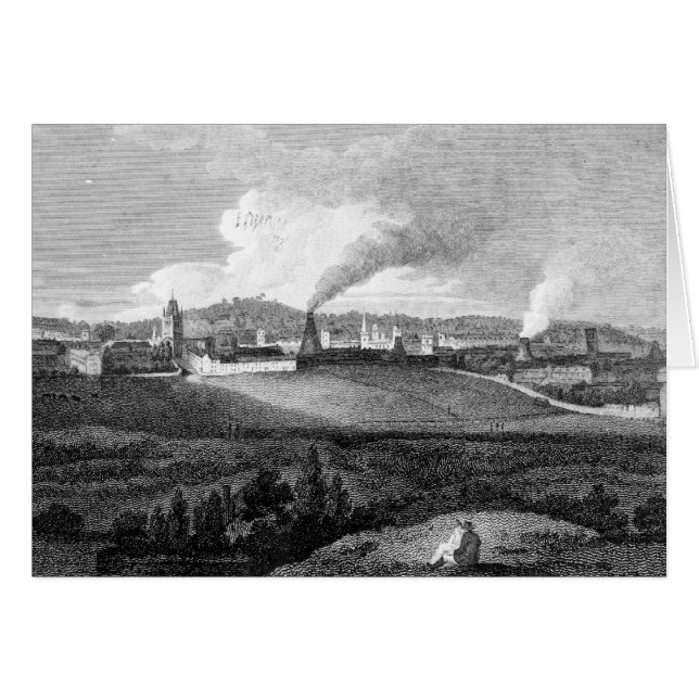Beskåda av Bristol från högbacken, inristat by Hälsningskort (Framsidan Horizontal)