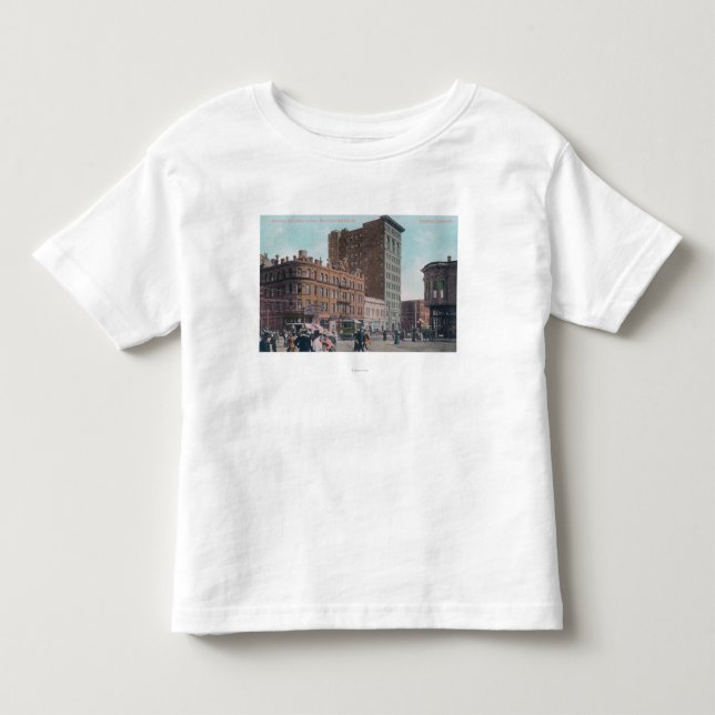 Beskåda av Broadway, 14th St, San Pablo Ave Tee (Framsida)