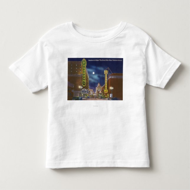 Beskåda av Broadway på natten T-shirt (Framsida)