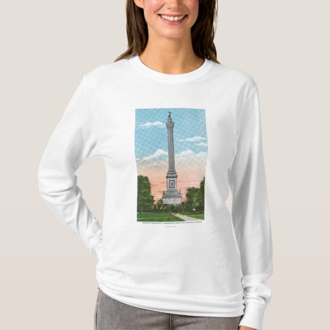 Beskåda av Brocks monument Tee Shirt (Framsida)