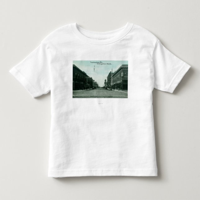 Beskåda av Callender StreetLivingston, MT Tee Shirt (Framsida)