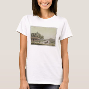 Beskåda av Capitol Hill, Washington (färggravyr Tee Shirt