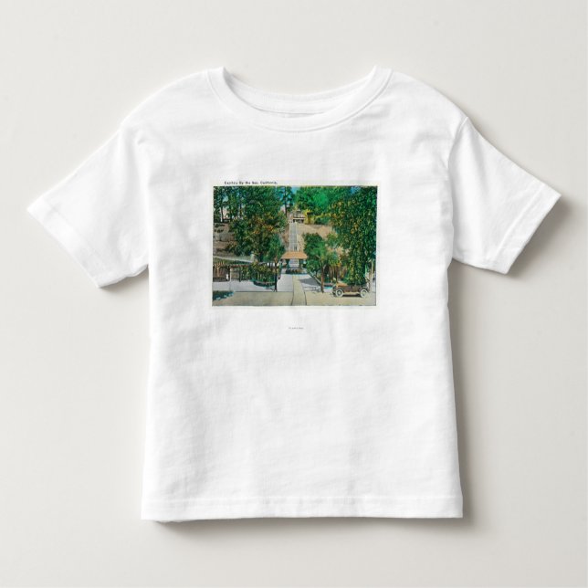 Beskåda av Capitolaen StepsCapitola, CA T Shirt (Framsida)