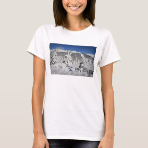 Beskåda av Catedral skidar semesterorten i T-shirt