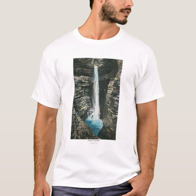 Beskåda av Cavernkaskaden T Shirt (Framsida)