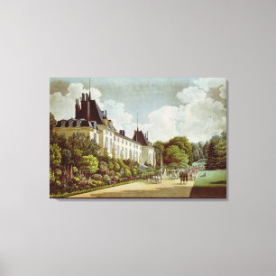 Beskåda av chateauen de la Malmaison Canvastryck