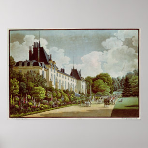 Beskåda av chateauen de la Malmaison Poster