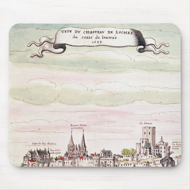 Beskåda av chateauen de Loches, 1699 Musmatta (Framsidan)